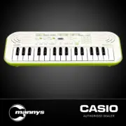 Casio Casiotone SA50 32-Key Portable Mini Keyboard (White & Lime Green)