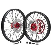 For Honda 21"/18" CNC Wheels Rotors Sprocket Set CRF250R CRF450R CRF250X CRF450X