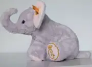 Steiff Elephant EAN 674648 Button and Flag – Rare Embroidered Emblem
