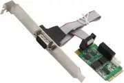 IO Crest SI-MPE15062 Full Size Mini PCIe Card or USB 2.0 1 Port Serial DB9 RS232