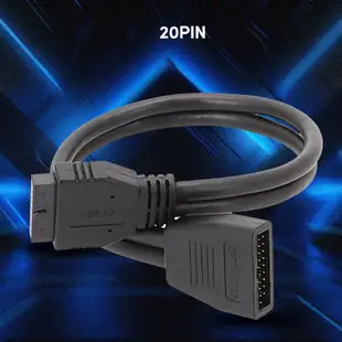 Ez 主板 USB 19Pin 公頭轉 19Pin 20Pin 母頭轉換器電纜內置 USB3 0 19Pin 20Pin