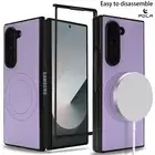 Slim Fit Magnetic Leather Phone Protective Case for Samsung Galaxy Z Fold 6 5 4
