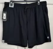 NWT Solaris active size 2XL black athletic fit aris shorts mens $60