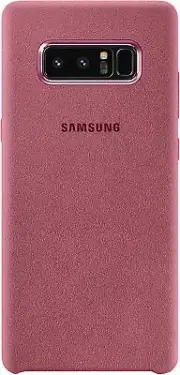 Samsung Galaxy Note8 Alcantara cover-dark pink