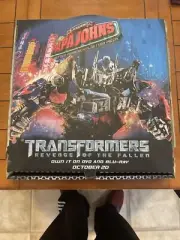 Transformers Revenge of the Fallen, Papa John’s Pizza Box Super RARE Mint