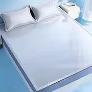 GUAWJRZDP Summer Cooling Bamboo Mat, Foldable Cool Mat, Ice Silk Mat, Home Quick Cooling Textile Rattan Mat, Summer Sleeping Mats for Living Room, Hallway(90x200cm/35.4x78.7'')
