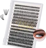 DIY Cluster Lashes 280pcs Individual 30D+40D Natural Lashes Clusters D Curl Eyelash Extension, False Eyelashes Lash Clusters At Home Lash Extensions (30D+40D-0.07D-9-16MM Lash Only)