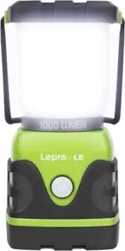 LE 1000LM Battery Powered LED Camping Lantern, Waterproof Tent Light with 4