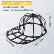 Black Hat Washer Baseball Cap Cleaner Machine Washing Cage Holder/Frame