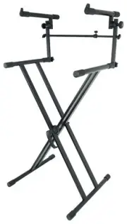 Rockville RKS42X X-Stand 2-Tier Keyboard or DJ Stand Fits Novation Launchkey 49