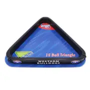 Aramith Official AFL Pool Snooker Billiards 15 Ball Triangle - Western Bulldogs