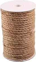 DOITOOL 1 Roll Natural Jute Rope: Twine String for Crafts Gardening DIY Projects - Packing Jute Rope for Wedding Decor Cat Scratching Post Home Applications