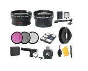 Accessory Kit (Wide, Tele, Filters, Light, Mic) for Canon XA60 XA65 XA70