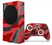 Skins XBOX Series S Console Controller Camouflage Red