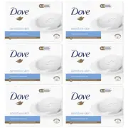 Dove Sensitive Skin Soap Bar - Hypoallergenic Beauty Bar, 3.17oz (Pack of 6)