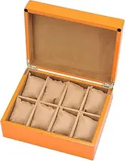 [ACLIC] Watch Case 8 Cells Vintage and Elegant Watch Organizer High-end and Luxurious Watch Storage Display Box Watch Display Box