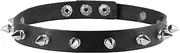 HZMAN Fashion Women Men Cool Punk Goth Metal Spike Studded Link Leather Collar Choker Necklace