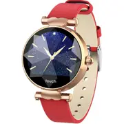 B80 1.04 inch IPS Color Screen Smart Bracelet IP67 Waterproof, Leather Watchband,Support Call Reminder /Heart Rate Monitoring /Blood Pressure Monitoring /Sedentary Reminder /Sleep Monitoring (Red)