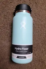 Hydro Flask Stainless Wide Mouth Water Bottle Flex Cap 32oz Dew W32BTS441 NEW