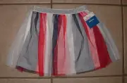 NEW NWT Girls Sz XS 4 / 5 Patriotic Sparkly Elastic Waist Tulle Skirt CELEBRATE