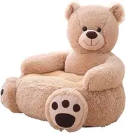 Folpus Children Baby Plush Cartoons Small Sofa Chair Premium Materials Stylish Birthday Gift Support Seat Measures 50x50x45cm Cuddling Chair, Bear