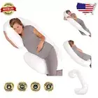 Breathable Snoogle Pregnancy Pillow with Medium Firmness for Whole Body Support