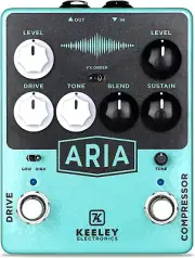 Aria Compressor and Overdrive Pedal