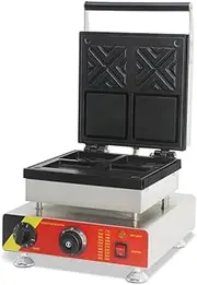 1500W Waffle Iron Sandwich Maker Belgian Waffle Maker Machine Stainless Steel Non-Stick Coating With LED Indicator Lights, For Extra Thickness Square Belgian Waffles