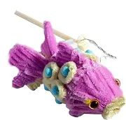 Chenille Pipe Cleaners - Fish Lantern Plush Sticks,Colorful New Year Ornament Twisting Stick Set, Spring Festival Toy Fuzzy Stick Craft for Kids