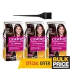 L'Oreal Casting Creme Gloss 418 Choco Mocha Hair Color 3-Pack Ammonia Free
