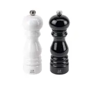 Peugeot Paris Salt & Pepper Mill Duo 18cm Gloss Black & White