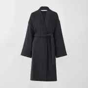 Sheridan Austyn Bath Robe in Coal Size: Small/Medium Cotton