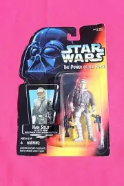 1995 Kenner Star Wars Power of the Force Han Solo in Hoth Gear W/Open Hand NIB