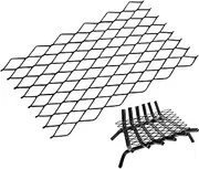 Fireplace Grate Ember Retainer, 10x16inch Steel Fireplace Grills Heavy Duty Log Grate Mesh, Sturdy Log Holder Fire Grates, Fireplace Retainer For Family Gatherings, Outdoor