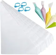 Piping Bags,Pastry Bags 12inch 100pcs,Disposable Icing Piping Pastry Bags for Cookie Cake Decorating Supplies, Anti Burst and Non-Slip Thicken Cake Decorating Bags …