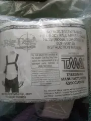 Treestand Full Body Fall Arrest Harness Big Dog Treestands Bdh-2000s Bdh2001s