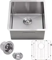 18" x 18" undermount Kitchen Sink, Stainless Steel Sink