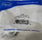 OEM Supco K34-870 Reverse Flow Switch 250° Open/210 Close Limit Switch L250