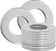 Zernmiarder 1/2" Stainless Steel Flat Washers - 1" Outside Diameter, 304（18-8） Stainless Steel Washers Metal Washer for Screws Bolts, Pack of 10