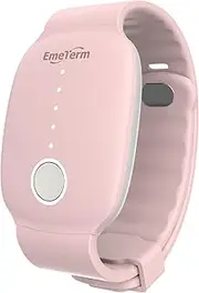 EmeTerm Fashion FDA Cleared Relieve Nausea Electrode Stimulator Morning Sickness Motion Travel Sickness Vomit Relief Rechargeable No Gel Drug Free Wrist Bands Without Side Effects (Pink)