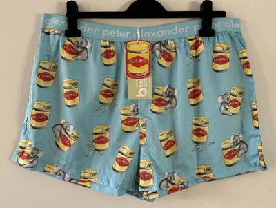 Peter Alexander Mens Vegemite Boxer Shorts Size XL RRP$59.95