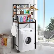 3-Tier Over Toilet Shelf Freestanding Bathroom Organiser Rack Washer Dryer Laundry Storage Shelves