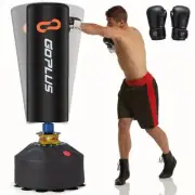NNETM Free Standing Punching Boxing Bag - Heavy Duty Sandbag w/ Boxing Gloves(Bl