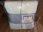 Rowan Crush Stonewash Quilt Queen Full Bed Ivory Bedspread blanket