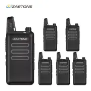 6pcs Zastone X6 Mini Handheld Radio UHF 400-470Mhz 16CH Ham Walkie Talkie ZT-X6