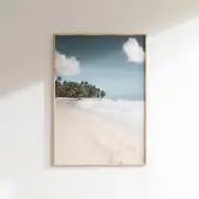 Boho Beach Wall Art Beach Art Print Beach Photography Coastal Wall Art Palm