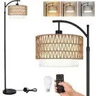 Arc Black Floor Lamp for Living Room with Remote,Dimmable LED Floor Lamp with...