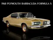 1968 Plymouth Barracuda Formula S in Gold NEW Metal Sign: 12x16" & Ships Free
