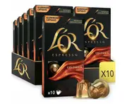 L'or Espresso Coffee Pods Colombia Box 100 Nespresso Machine Compatible