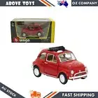 Bburago 1:24 Scale Fiat 500L 1968 Red Diecast Model Car Replicas kids Toy Gift